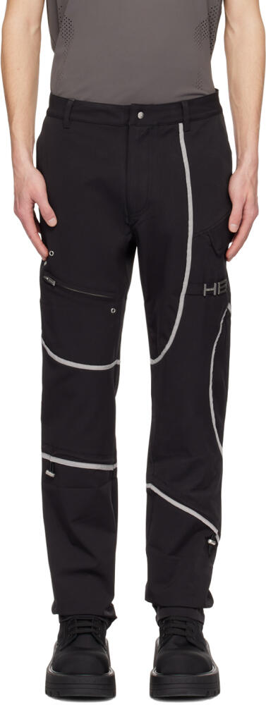 HELIOT EMIL SSENSE Exclusive Black Layered Cargo Pants Cover