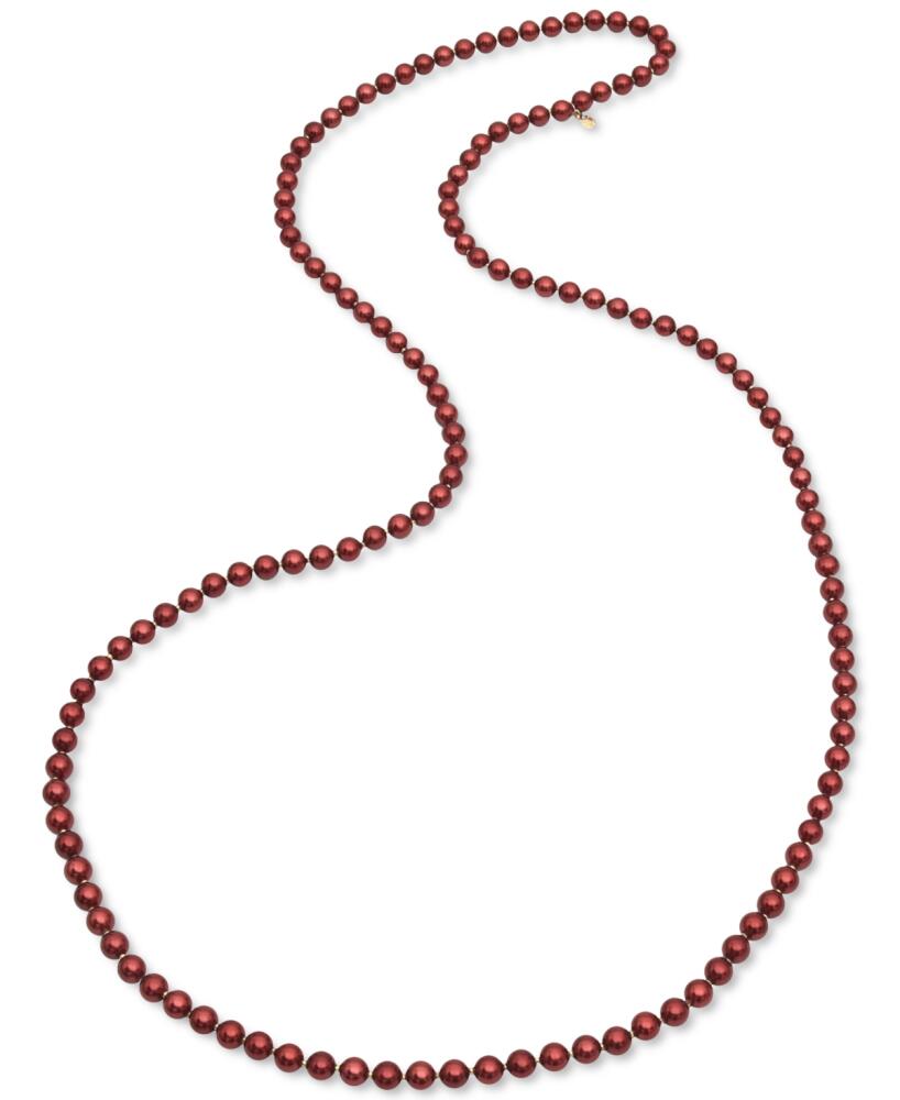 Charter Club Gold-Tone Colored Imitation Pearl 60" Strand Necklace, Created for Macy's - Red Cover