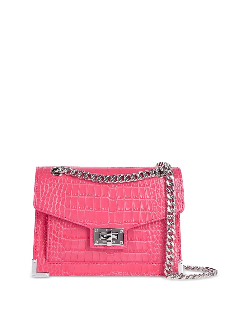 The Kooples Emily Croc Effect Iridescent Chain Bag Cover