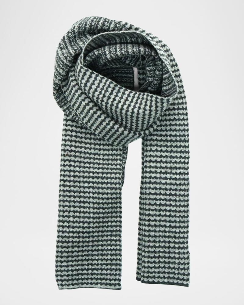 Portolano Men's Jacquard Scarf with Design Cover