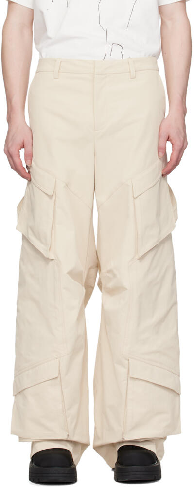 HELIOT EMIL Beige Cellulae Cargo Pants Cover