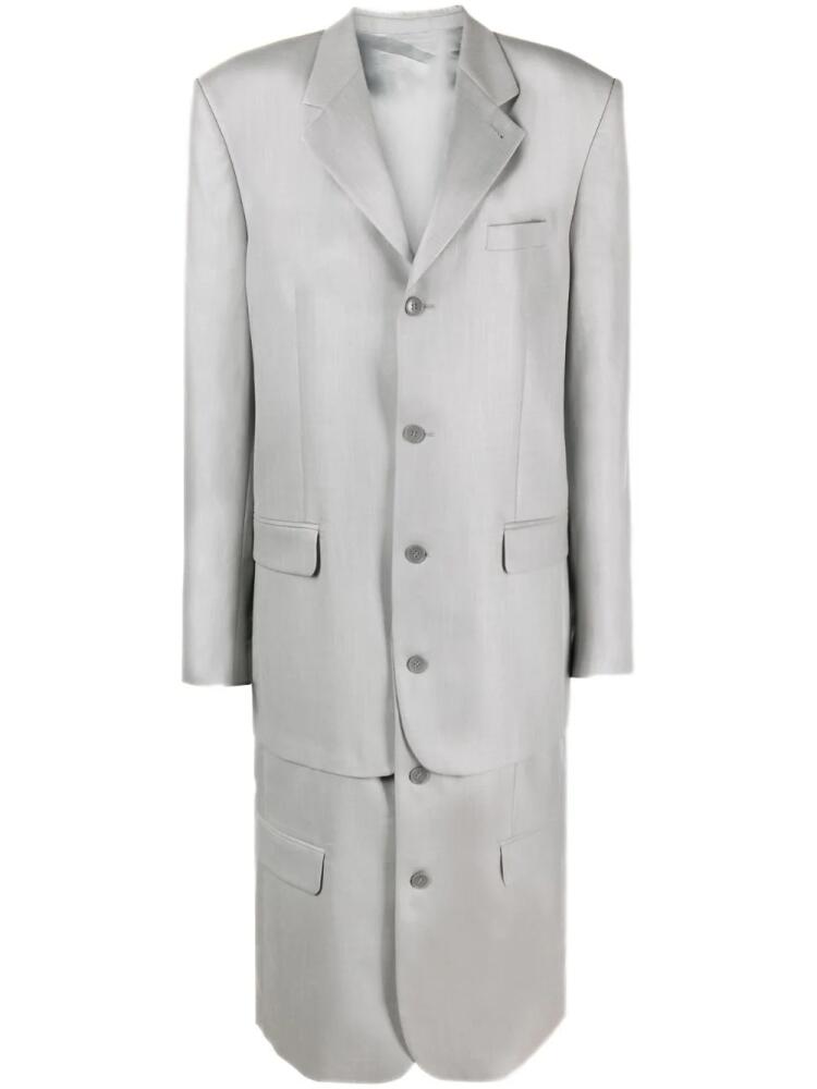 BETTTER Summer single-breasted coat - Grey Cover