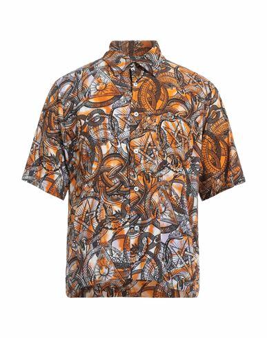 Aries Man Shirt Orange Viscose Cover