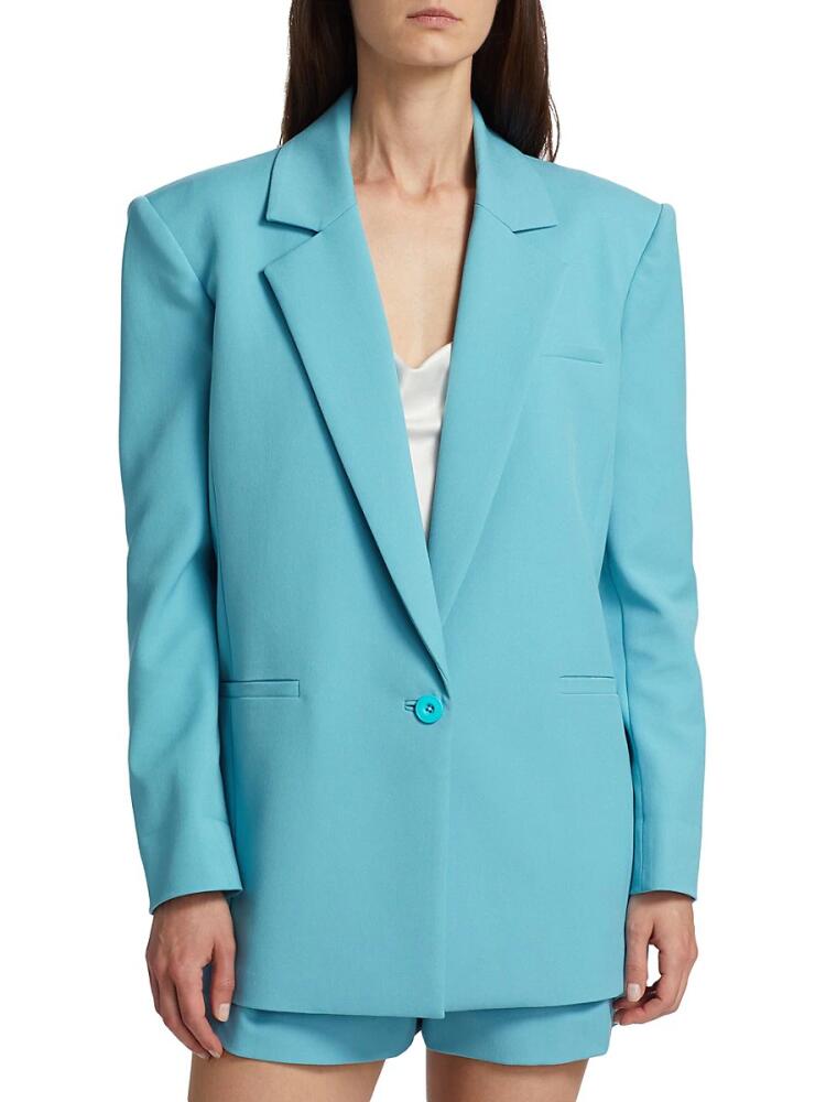 Alice + Olivia Women's Shan Strong Shoulder Blazer - Oxford Blue Cover