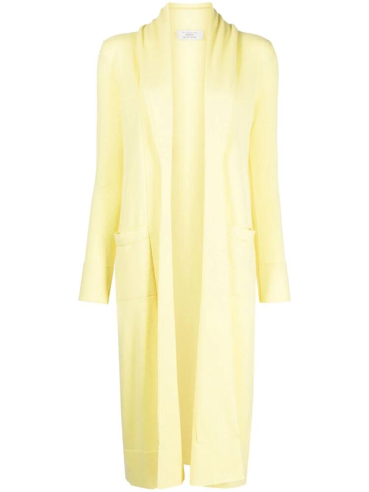 Teddy Cashmere Venzia open-front cashmere cardigan - Yellow Cover