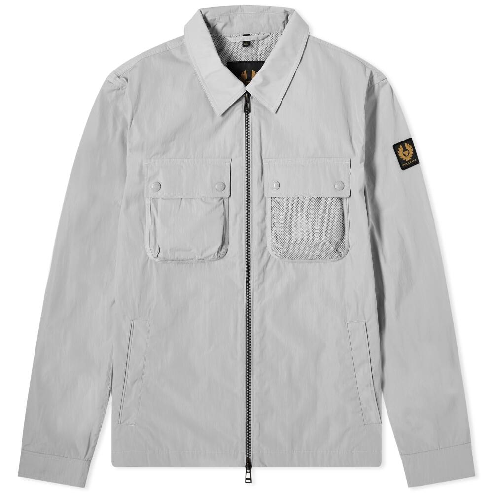 Belstaff Men's Outline Ripple Shell Overshirt in Cloud Grey Cover