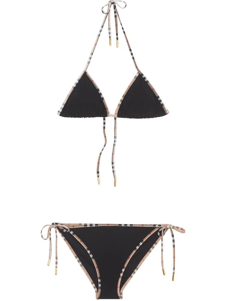 Burberry Vintage Check-trim bikini - Black Cover