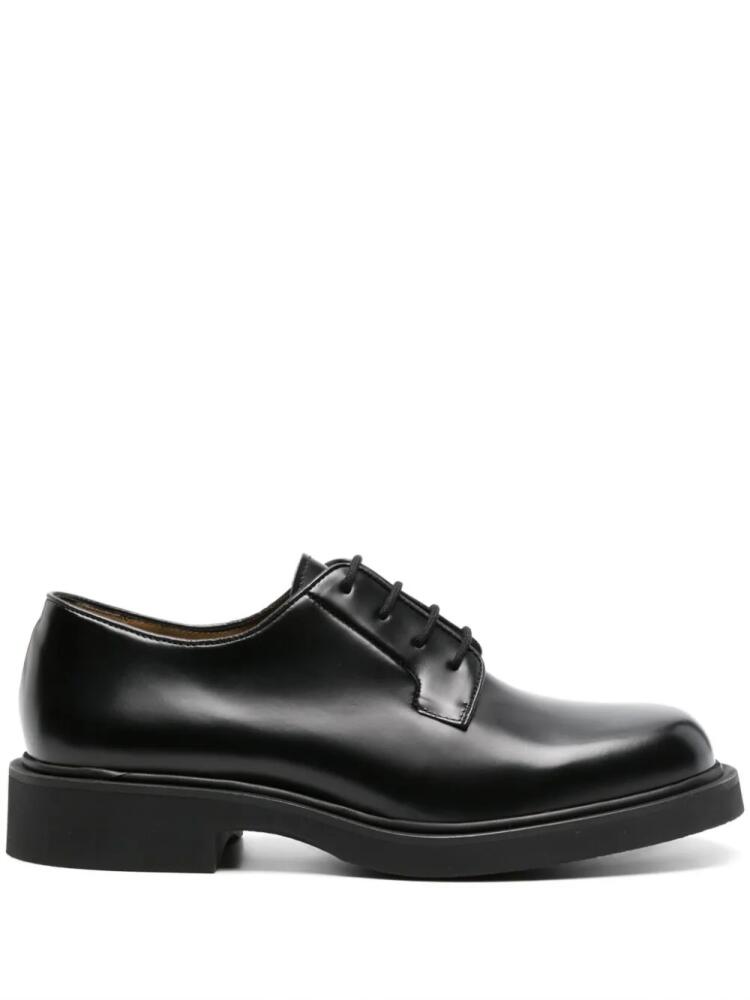 SANDRO square-toe leather derby shoes - Black Cover