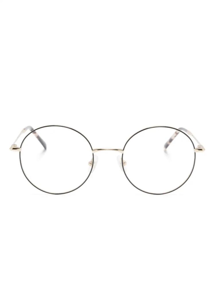 GIGI STUDIOS Ayame round-frame glasses - Gold Cover