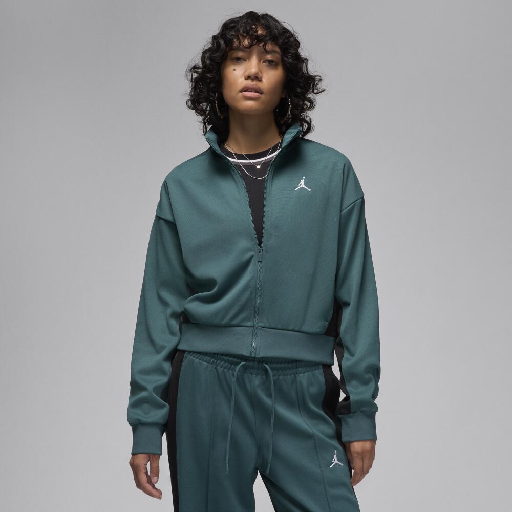 Women's Jordan Knit Jacket in Green Cover