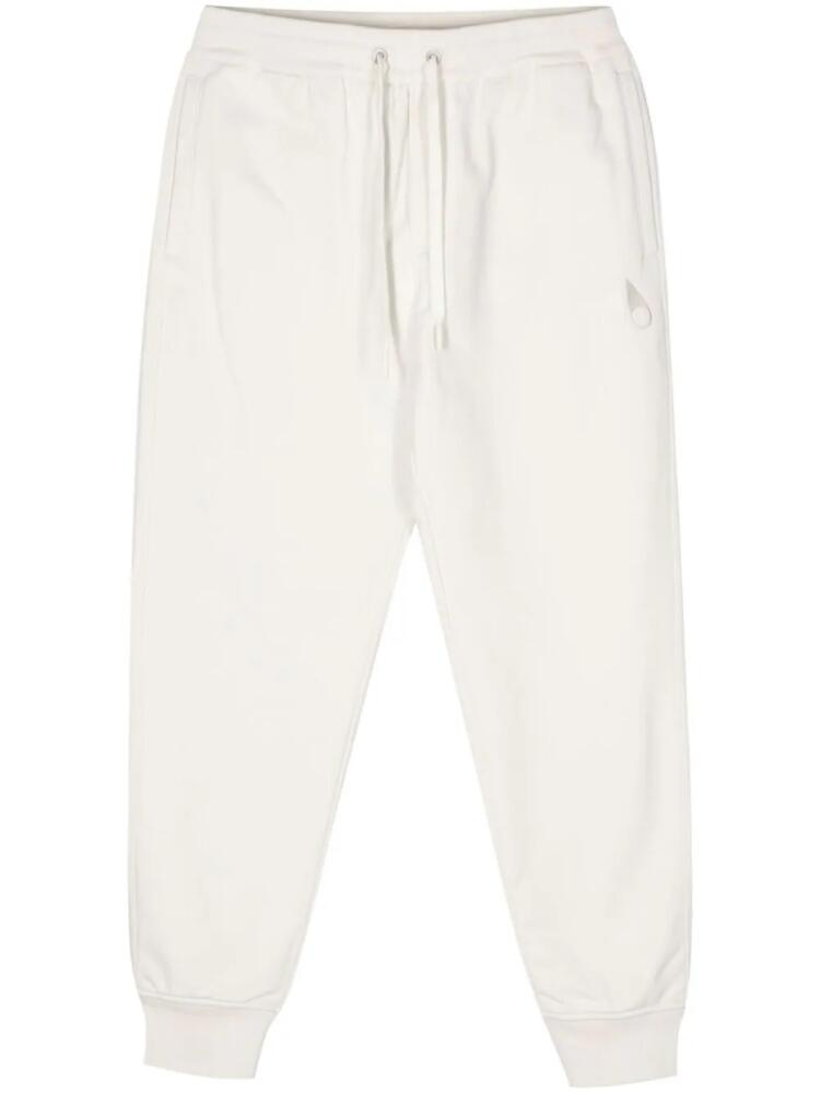 Moose Knuckles logo-embroidered track pants - White Cover