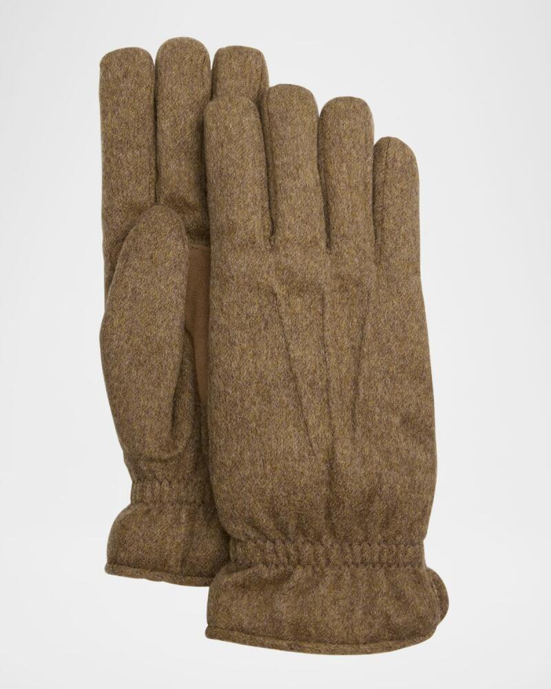 Loro Piana Men's Ashford Cashmere and Suede Gloves Cover