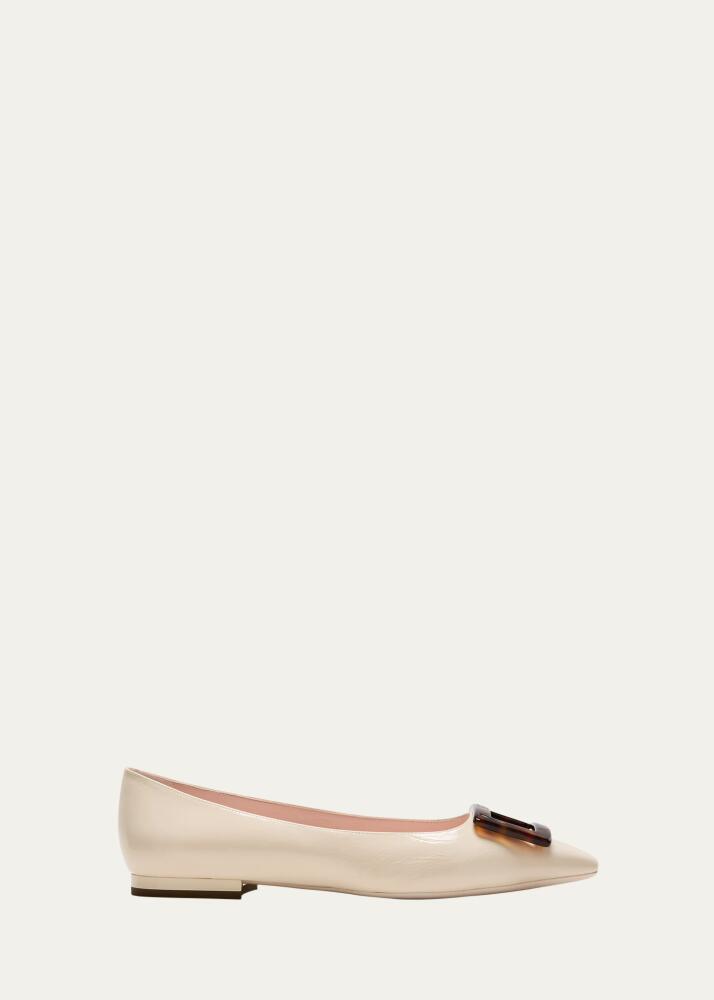 Roger Vivier Gommettine Tortoiseshell Buckle Ballerina Flats Cover