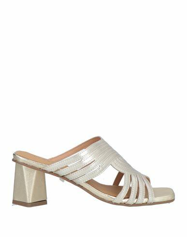 Pedro Miralles Woman Sandals Platinum Leather Cover