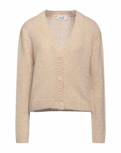 Niū Woman Cardigan Cream Acrylic, Polyamide, Alpaca wool, Viscose, Metallic Polyester Cover