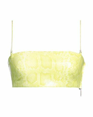 Dsquared2 Woman Top Acid green Ovine leather Cover