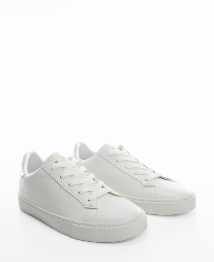 Mango Women's Lace-Up Sneakers - White Cover