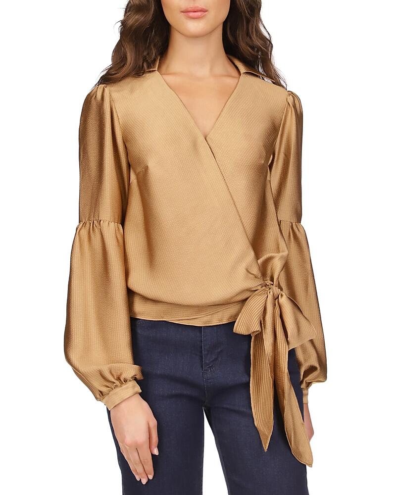 Michael Michael Kors Hammered Satin Wrap Top Cover