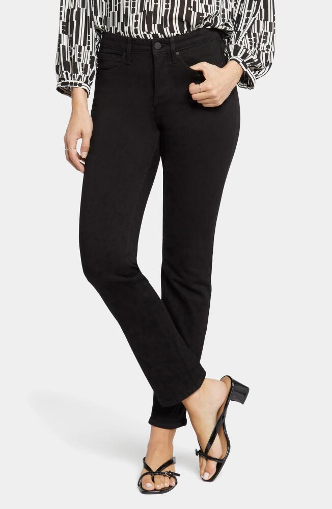 NYDJ Sheri Slim Straight Leg Jeans in Black Cover