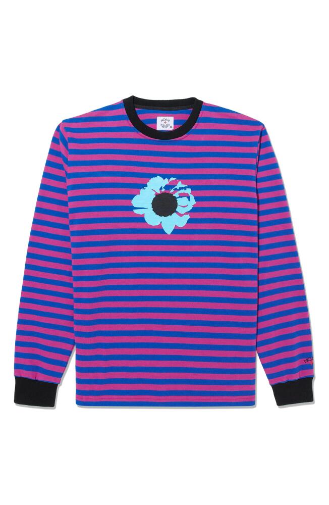 Noah x The Cure Stripe Cotton Graphic T-Shirt in Pink/Blue Cover