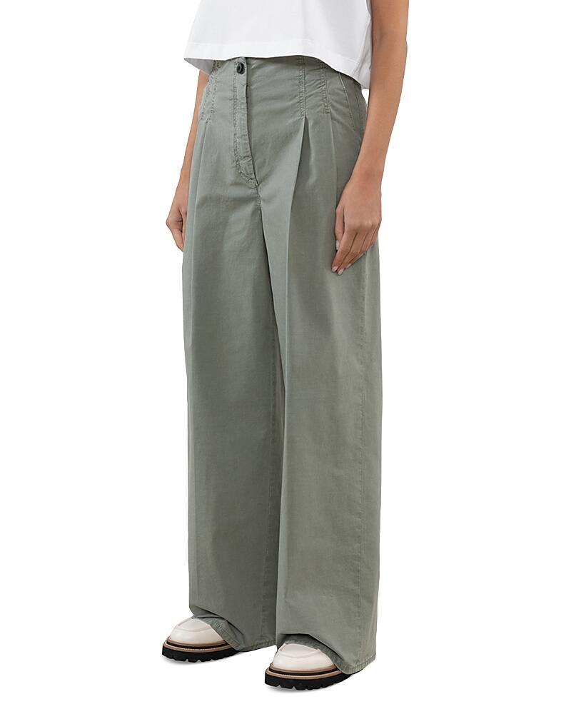 Peserico High Waist Wide Leg Pants Cover