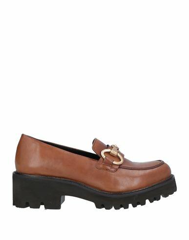 Cafènoir Woman Loafers Tan Leather Cover