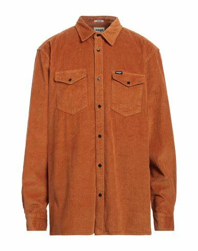 Wrangler Man Shirt Mandarin Cotton Cover