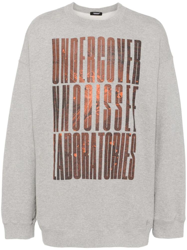 Undercover slogan-printed sweatshirt - Grey Cover