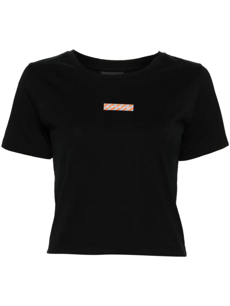 SPORT b. by agnès b. Box logo-print cotton T-shirt - Black Cover