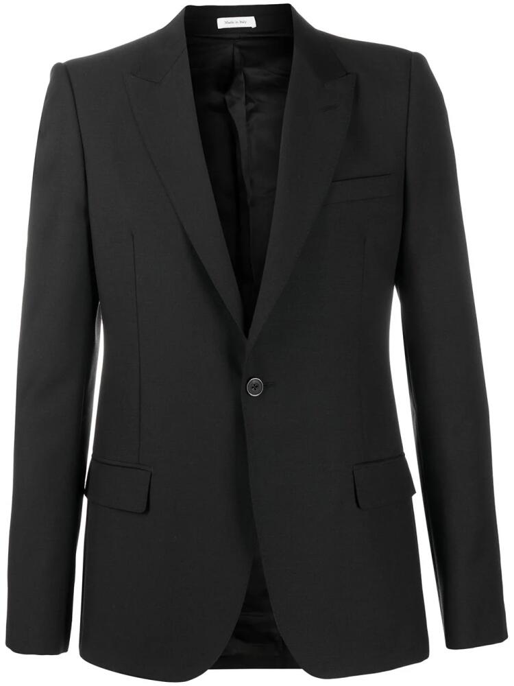 Alexander McQueen single-breasted blazer - Black Cover