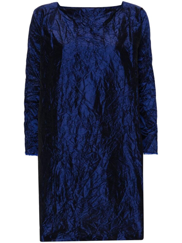 Daniela Gregis crinkled mini dress - Blue Cover