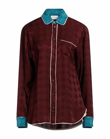 Pierre-louis Mascia Woman Shirt Burgundy Silk Cover