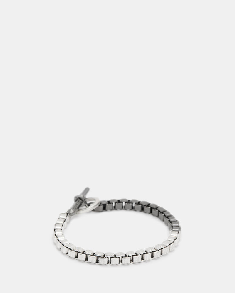 AllSaints Zoe Sterling Silver Box Chain Bracelet Cover