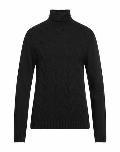 Why Not Brand Man Turtleneck Black Acrylic, Wool Cover