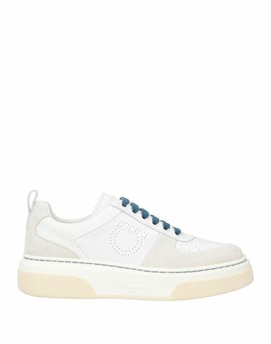 Ferragamo Woman Sneakers Off white Leather, Textile fibers Cover