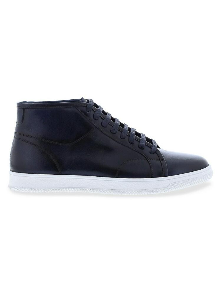 English Laundry Men's Eros Mid-Top Leather Sneakers - Navy Cover