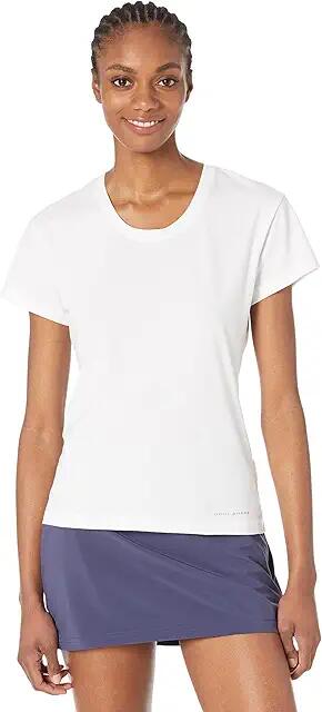 Columbia Sun Trek Short Sleeve Tee (White) Women's Clothing Cover