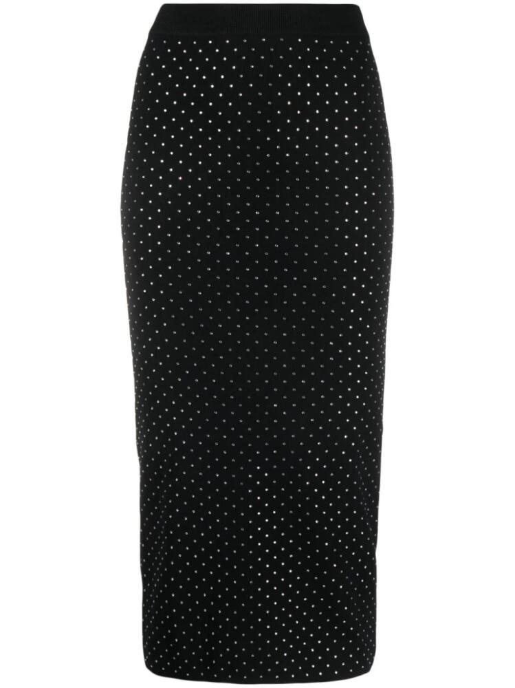 Michael Michael Kors rhinestone-embellished midi pencil skirt - Black Cover