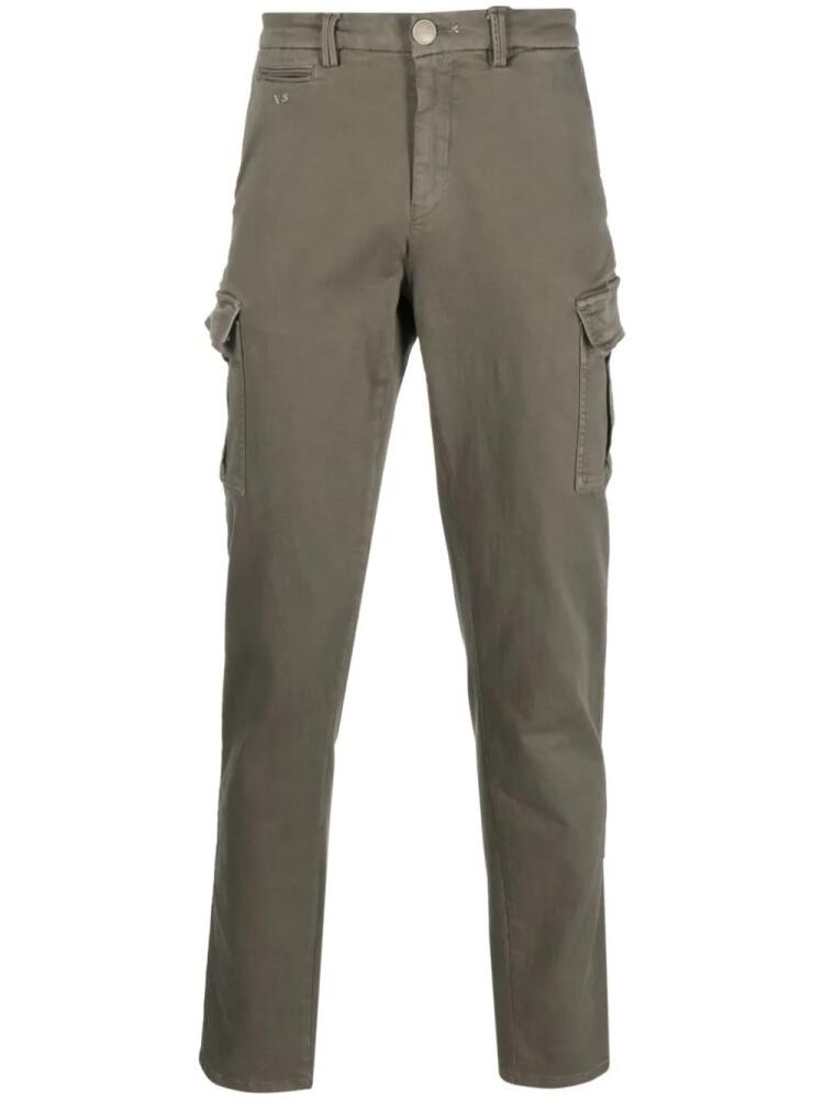 Sartoria Tramarossa Amerigo logo-plaque straight-leg trousers - Green Cover