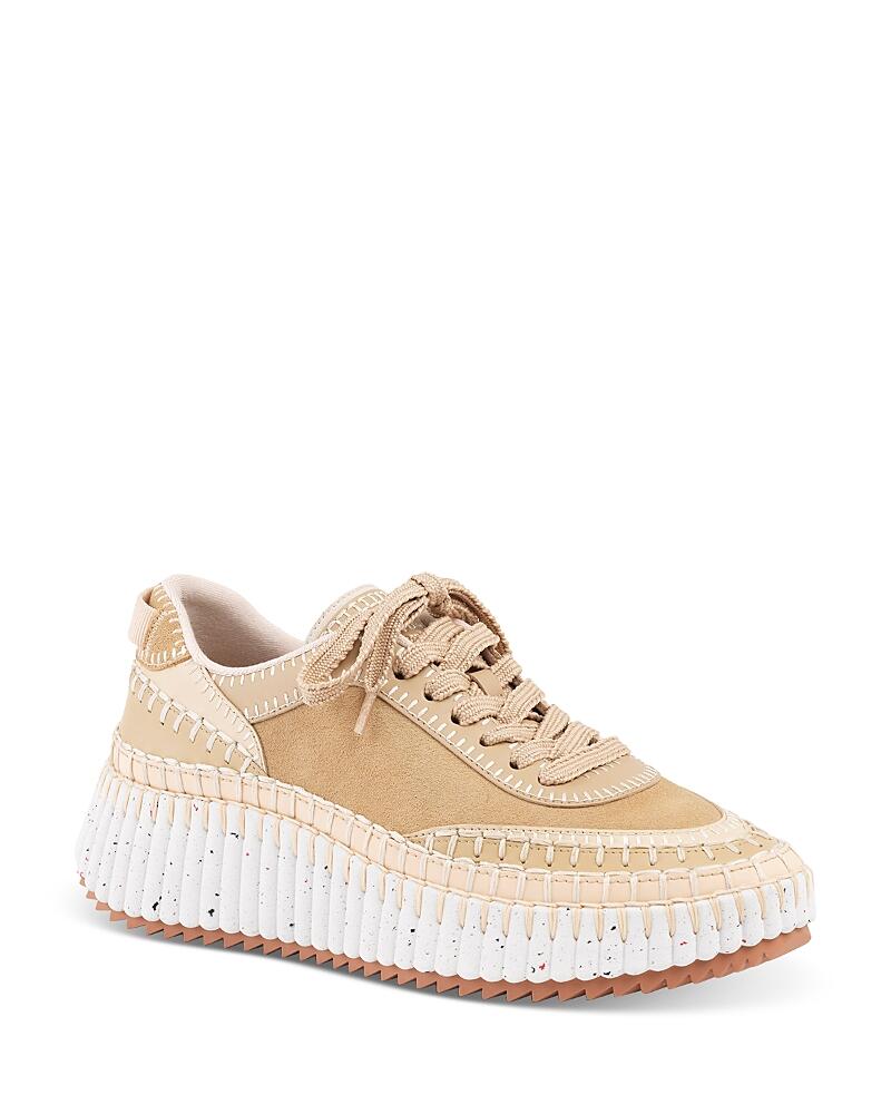 Chloe Women's Nama Woven Platform Low Top Sneakers Cover