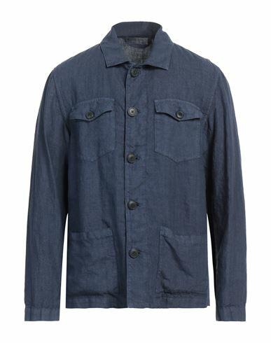 Altea Man Shirt Blue Linen Cover