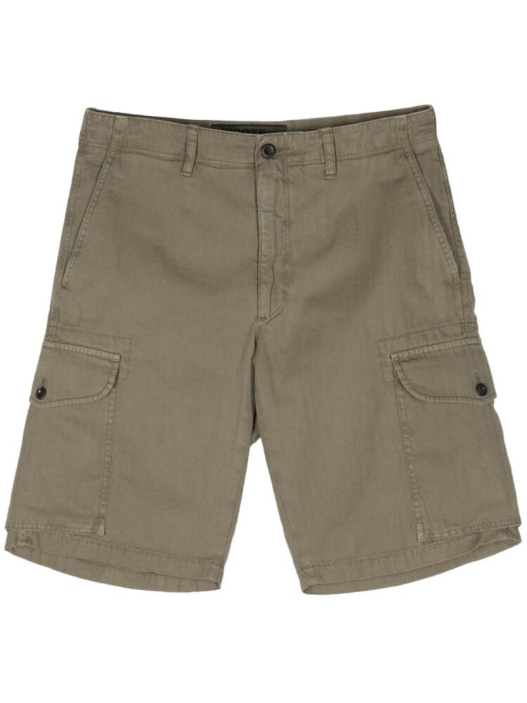 Incotex striped cargo shorts - Green Cover