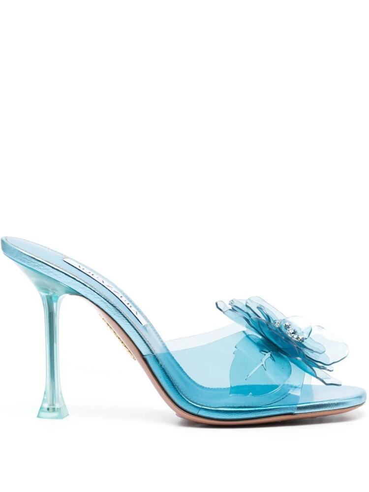 Aquazzura Zsa Zsa 95mm mule sandals - Blue Cover