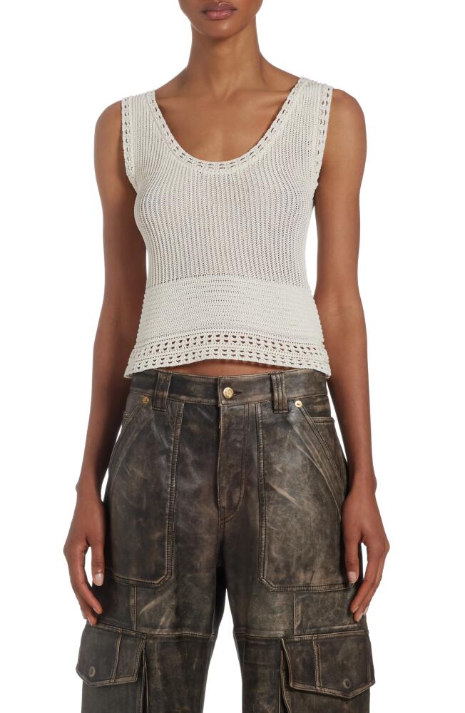 Golden Goose Sleeveless Openwork Sweater Tank in Ecru Cover