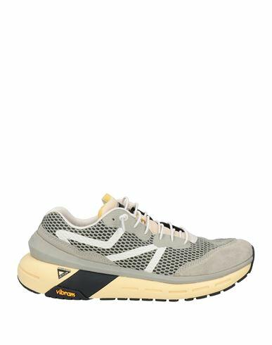 Brandblack Man Sneakers Light grey Leather, Textile fibers Cover