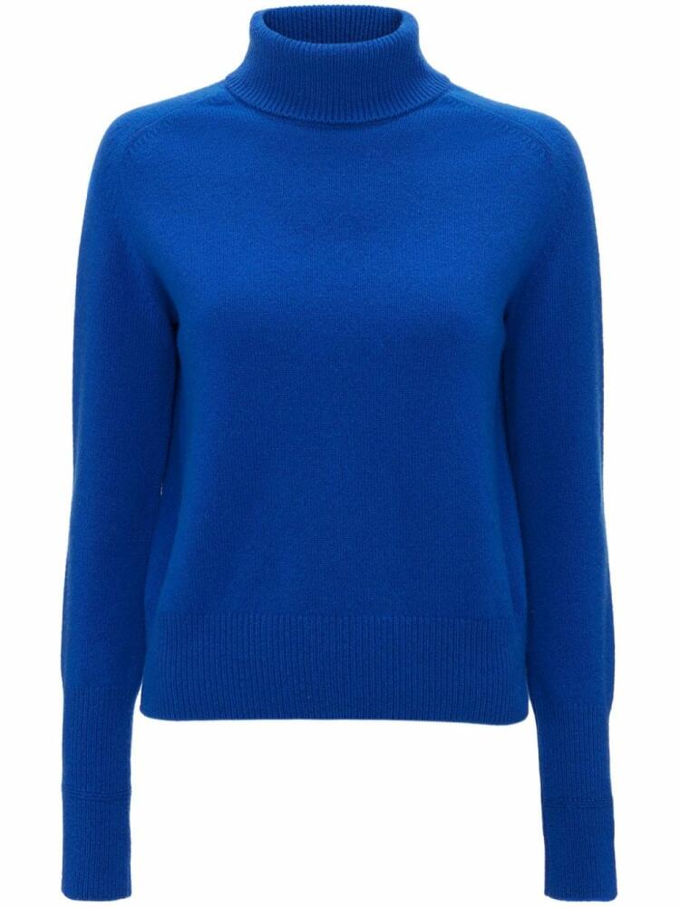 Victoria Beckham full-neck wool jumper - Blue Cover