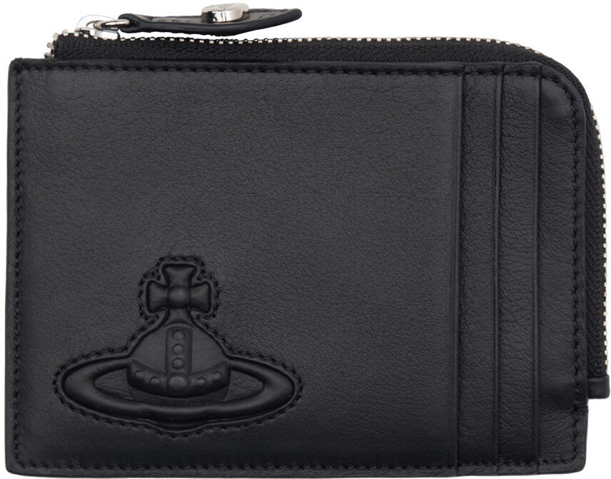 Vivienne Westwood Black Zip Card Holder Cover