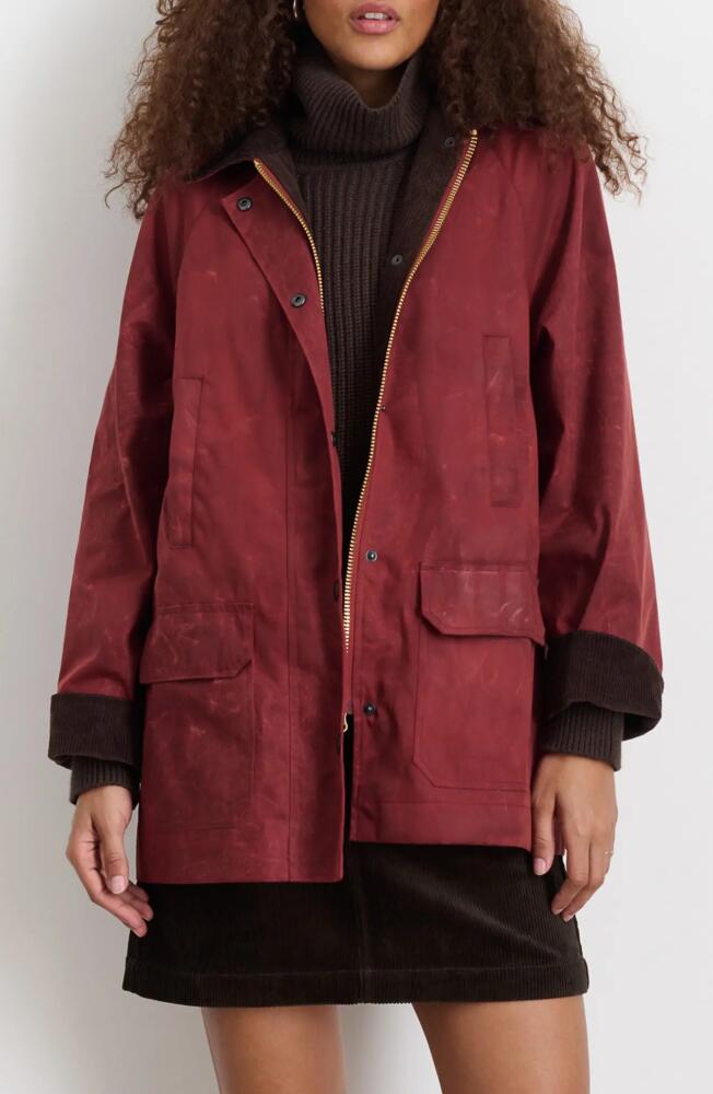 Alex Mill Madison Waxed Cotton Jacket in Red Cover