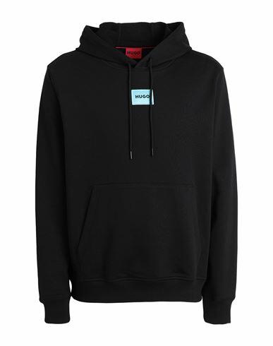 Hugo Man Sweatshirt Black Cotton Cover