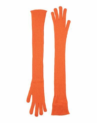 Fabiana Filippi Woman Gloves Orange Cashmere Cover